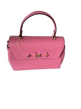 Aldo Pink Top-Handle Satchel with Gold Accents